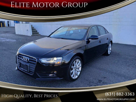 2013 Audi A4 for sale at Elite Motor Group in Lindenhurst NY