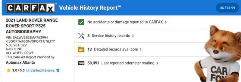 2021 Land Rover Range Rover Sport P525 Autobiography