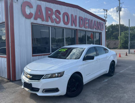 2016 Chevrolet Impala for sale at Cars On Demand 2 in Pasadena TX