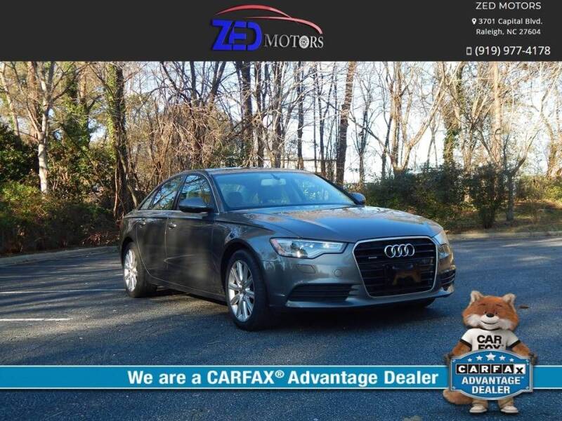 2014 Audi A6 for sale at Zed Motors in Raleigh NC