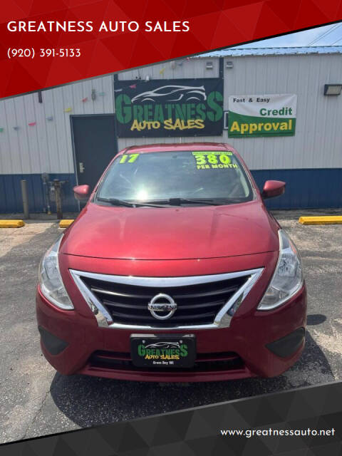 2017 Nissan Versa for sale at GREATNESS AUTO SALES in Green Bay, WI