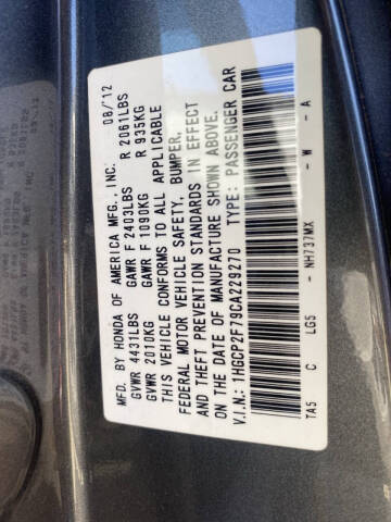 2012 Honda Accord EX