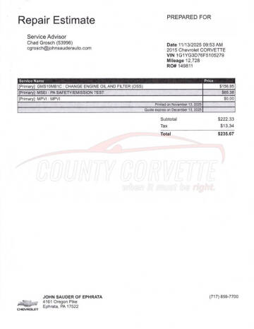 2015 Chevrolet Corvette