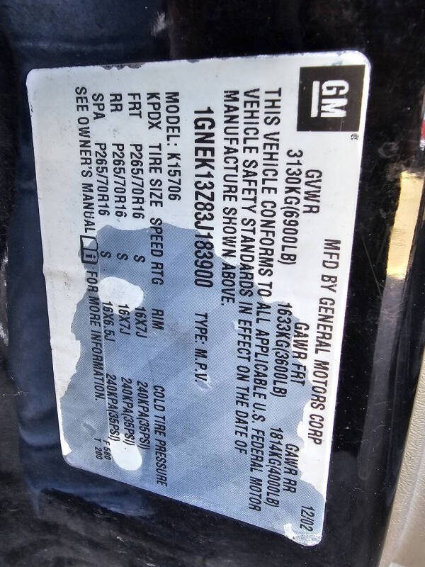 2003 Chevrolet Tahoe LT