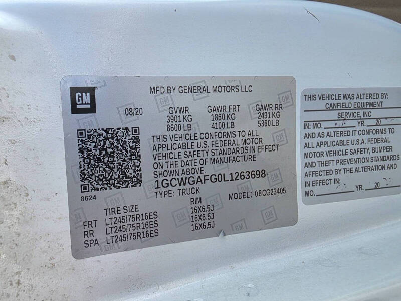 2020 Chevrolet Express 2500