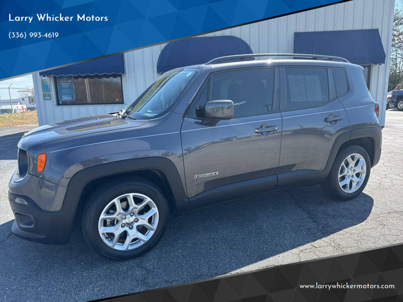 2018 Jeep Renegade for sale at Larry Whicker Motors in Kernersville NC