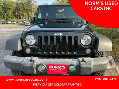 2017 Jeep Wrangler Unlimited for sale at NORM'S USED CARS INC in Wiscasset ME