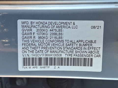 2021 Honda Accord Sport