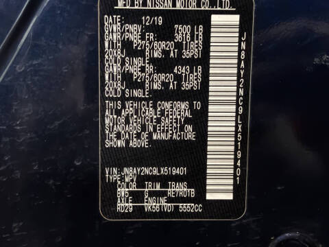 2020 Nissan Armada SV