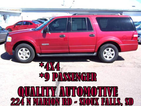 2008 Ford Expedition EL for sale at Quality Automotive in Sioux Falls SD