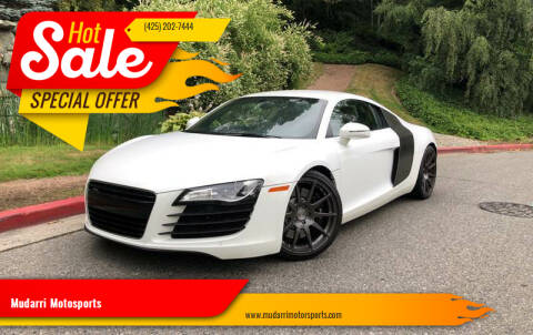 2008 Audi R8 for sale at Mudarri Motorsports in Kirkland WA