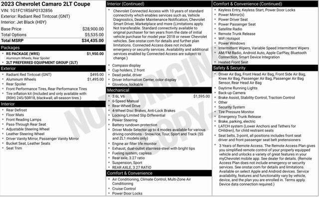 2023 Chevrolet Camaro LT