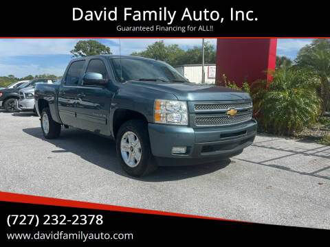 2013 Chevrolet Silverado 1500 for sale at David Family Auto, Inc. in New Port Richey FL