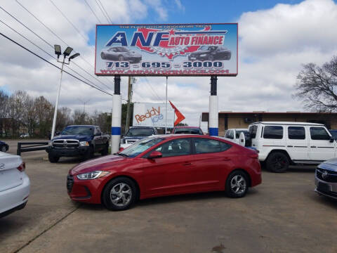 2018 Hyundai Elantra for sale at ANF AUTO FINANCE in Houston TX
