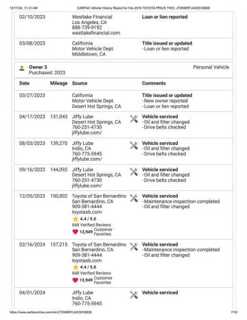 2016 Toyota Prius Two