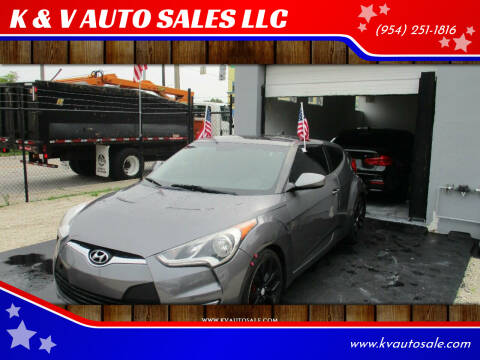 2013 Hyundai Veloster for sale at K & V AUTO SALES LLC in Hollywood FL