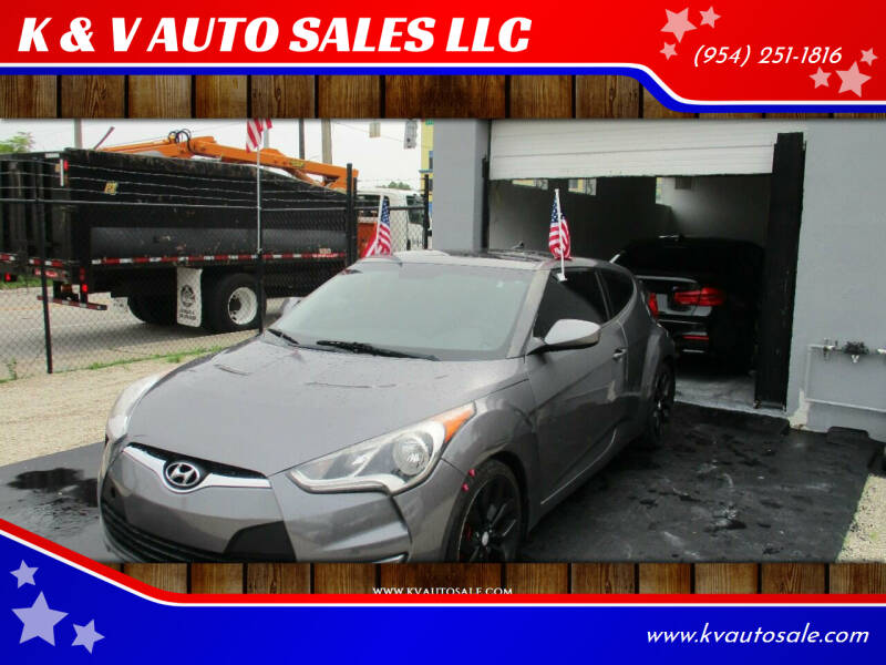 2013 Hyundai Veloster for sale at K & V AUTO SALES LLC in Hollywood FL