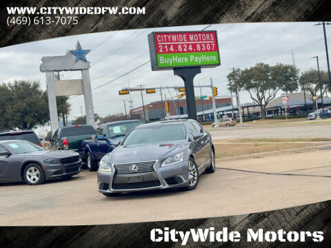 2014 Lexus LS 460 for sale at CityWide Motors in Garland TX