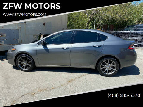 2013 Dodge Dart for sale at ZFW MOTORS in Soquel CA