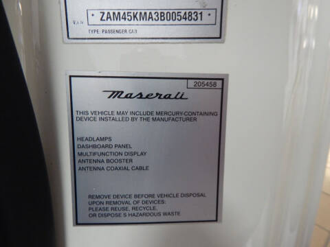 2011 Maserati GranTurismo