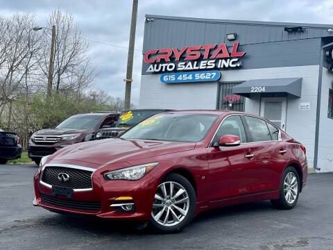 2015 Infiniti Q50 for sale at Crystal Auto Sales Inc in Nashville TN