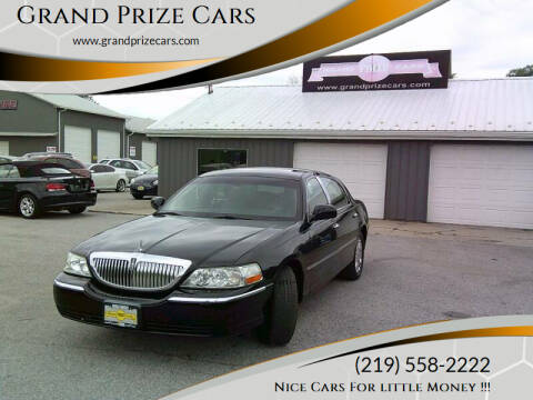 2011 Lincoln Town Car for sale at Grand Prize Cars in Cedar Lake IN