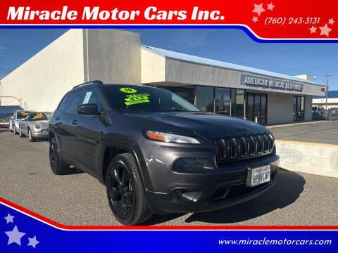 2018 Jeep Cherokee for sale at Miracle Motor Cars Inc. in Victorville CA