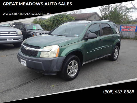 2005 Chevrolet Equinox for sale at GREAT MEADOWS AUTO SALES in Great Meadows NJ