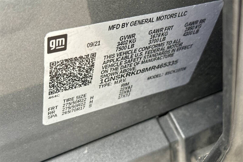 2021 Chevrolet Tahoe RST