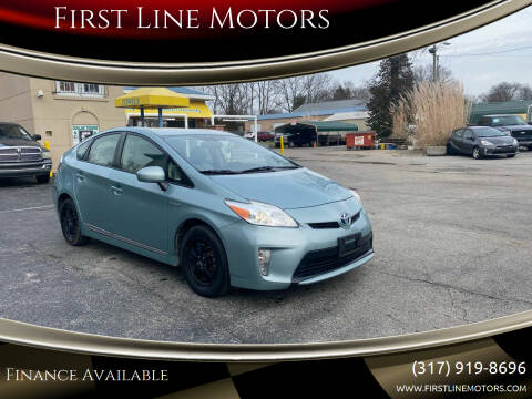 2013 Toyota Prius for sale at First Line Motors in Brownsburg IN