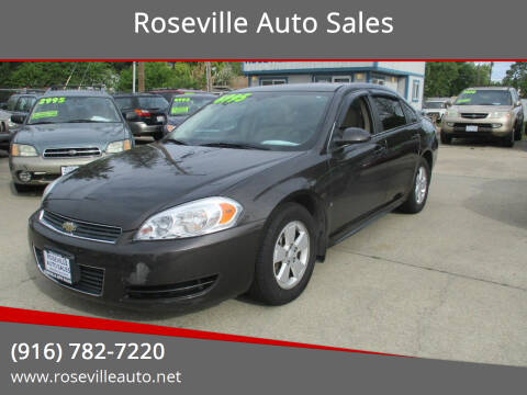 2009 Chevrolet Impala for sale at Roseville Auto Sales in Roseville CA