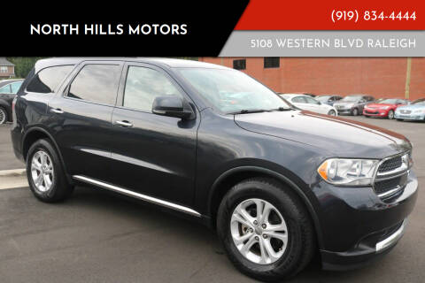 2013 Dodge Durango for sale at NORTH HILLS MOTORS in Raleigh NC