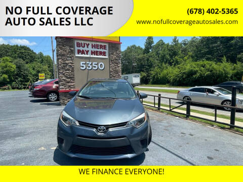 2014 Toyota Corolla for sale at NO FULL COVERAGE AUTO SALES LLC in Austell GA
