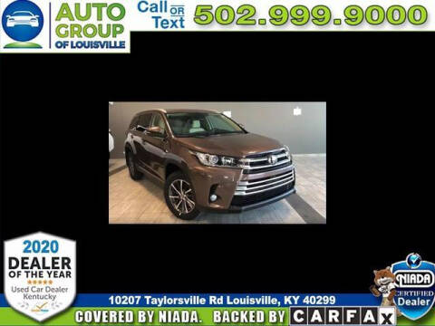 2019 Toyota Highlander for sale at Auto Group of Louisville in Louisville KY