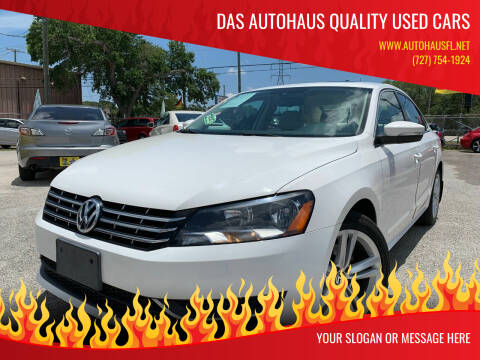 2014 Volkswagen Passat for sale at Das Autohaus Quality Used Cars in Clearwater FL