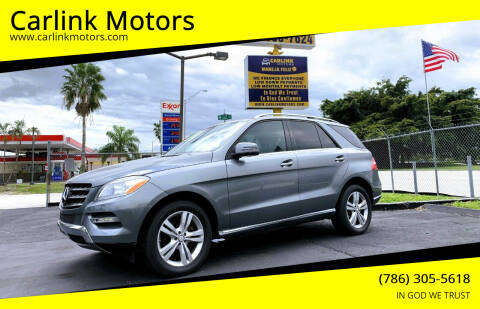 2013 Mercedes-Benz M-Class for sale at Carlink Motors in Miami FL
