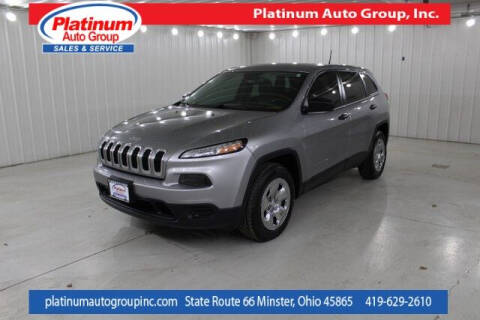 2016 Jeep Cherokee for sale at Platinum Auto Group Inc. in Minster OH