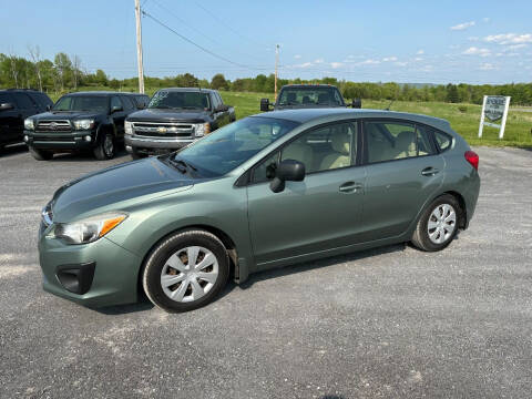 2014 Subaru Impreza for sale at Riverside Motors in Glenfield NY