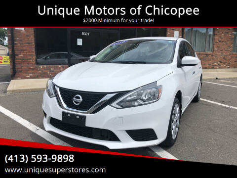 2019 Nissan Sentra for sale at Unique Motors of Chicopee in Chicopee MA