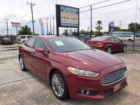 2014 Ford Fusion for sale at S.A. BROADWAY MOTORS INC in San Antonio TX