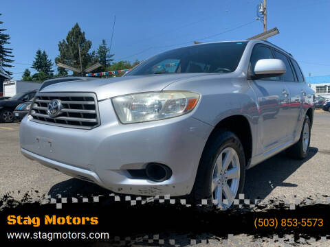 2008 Toyota Highlander for sale at Stag Motors in Portland OR