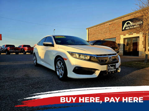 2016 Honda Civic for sale at AUTO BARGAIN, INC. #2 in Oklahoma City OK
