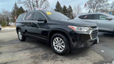 2020 Chevrolet Traverse for sale at North American Credit Inc. in Waukegan IL