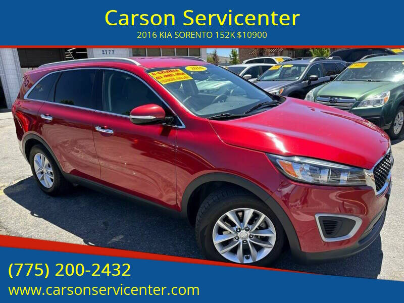 2016 Kia Sorento for sale at Carson Servicenter in Carson City NV