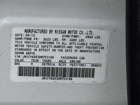 2013 Infiniti G37 Sedan x