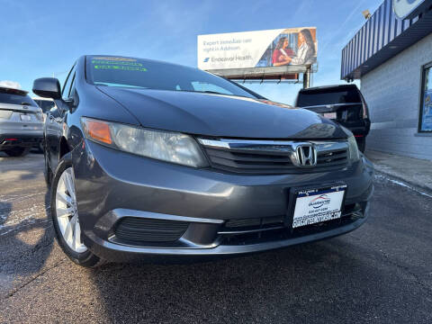 2012 Honda Civic for sale at Guarantee Motors,  INC - Guarantee Motors, INC in Villa Park IL