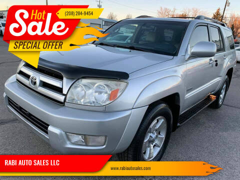 2005 Toyota 4Runner for sale at RABI AUTO SALES LLC in Garden City ID