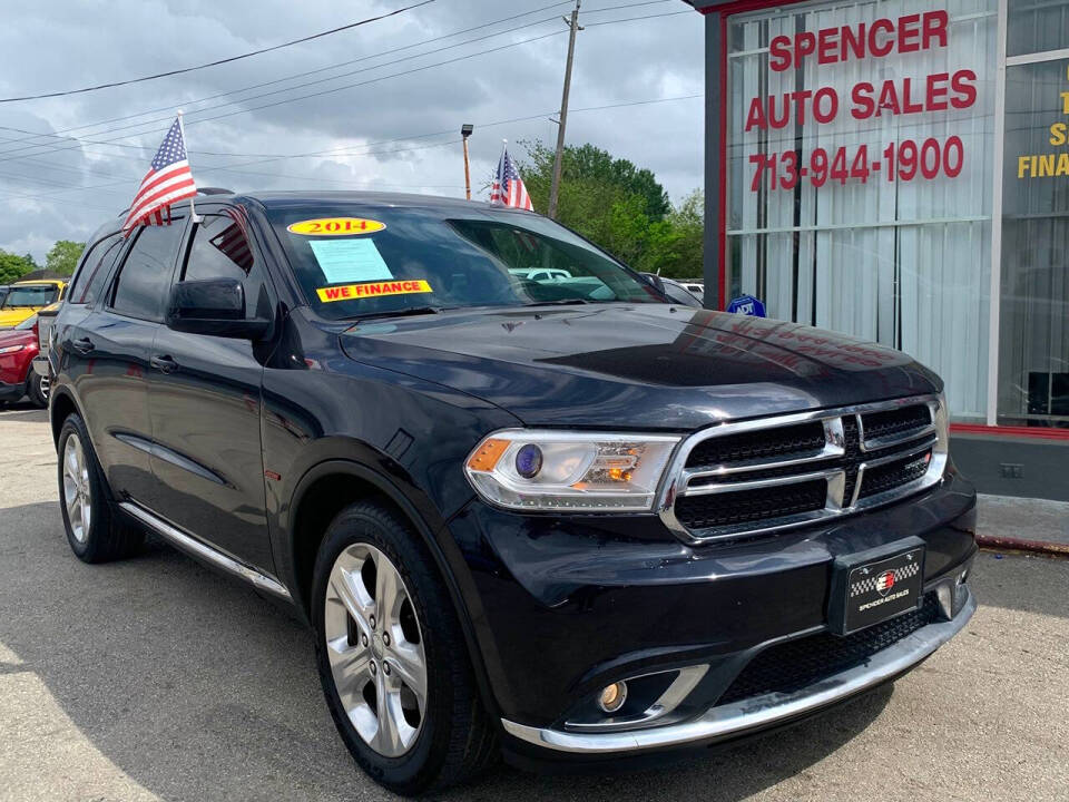 2014 Dodge Durango for sale at SPENCER AUTO SALES in South Houston, TX