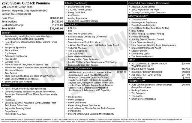 2023 Subaru Outback Premium