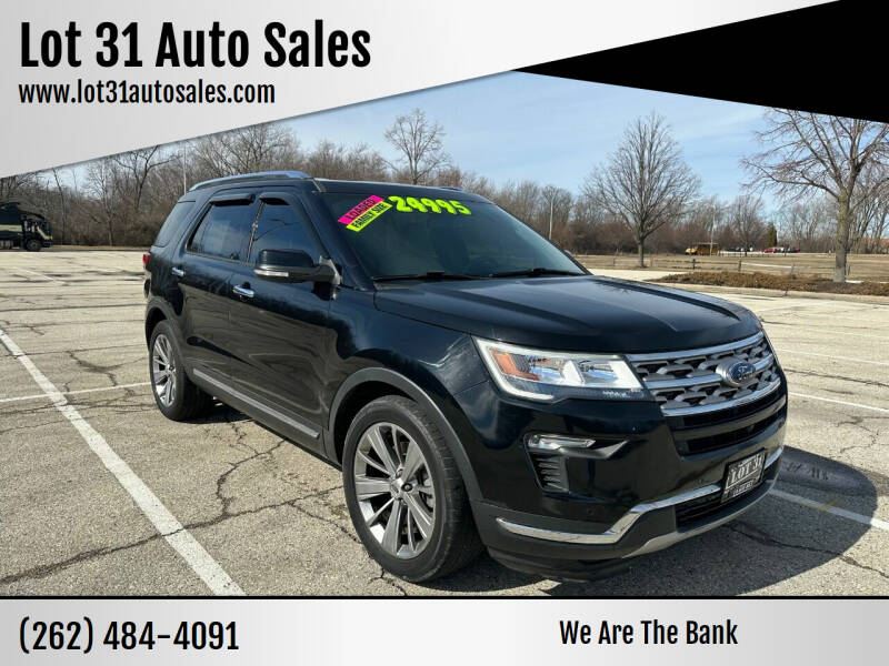2018 Ford Explorer for sale at Lot 31 Auto Sales in Kenosha WI